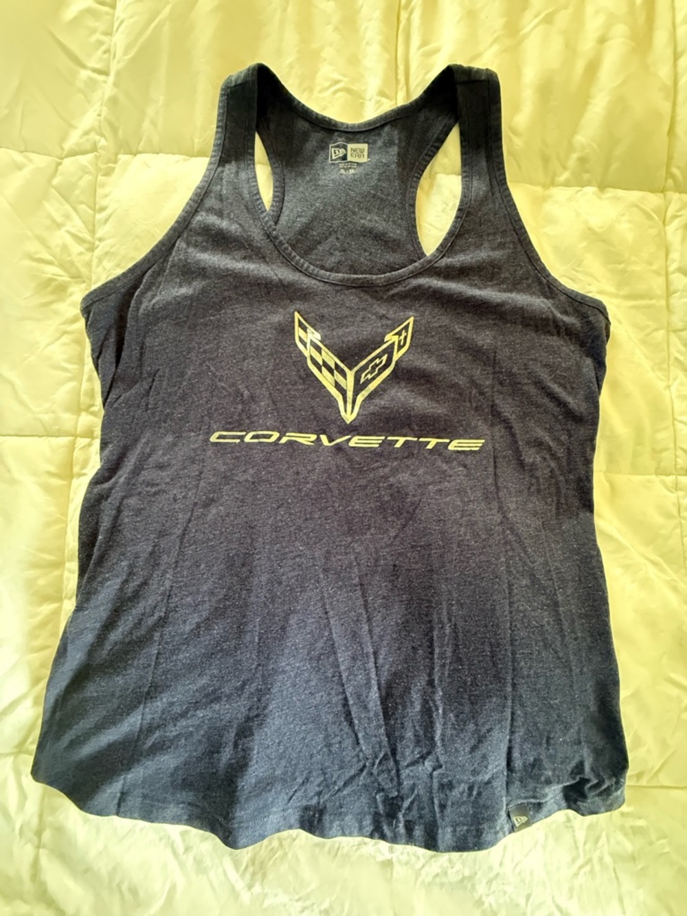 GM official Corvette Racerback Tank with White Logo